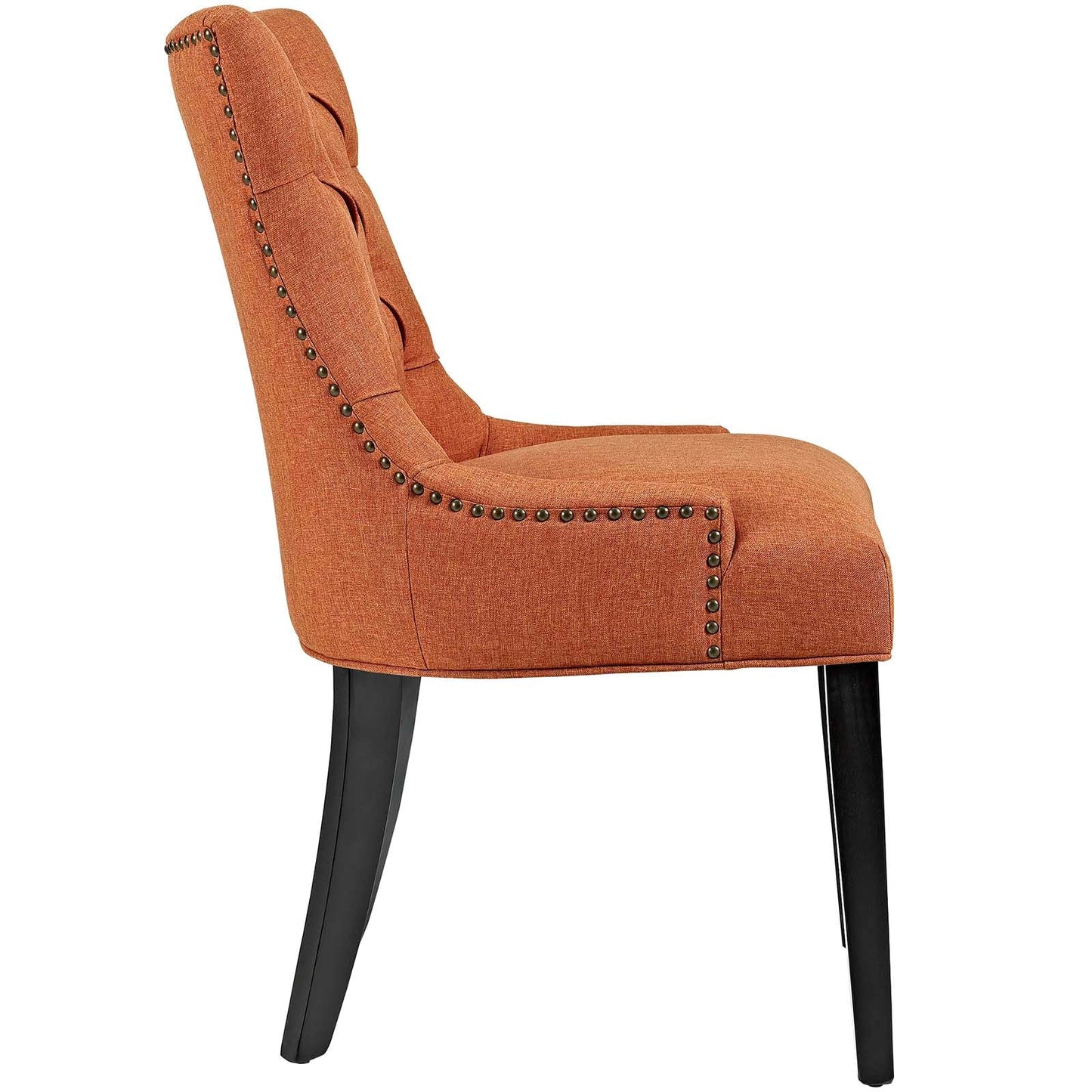 Regent Tufted Fabric Dining Chair Orange EEI-2223-ORA