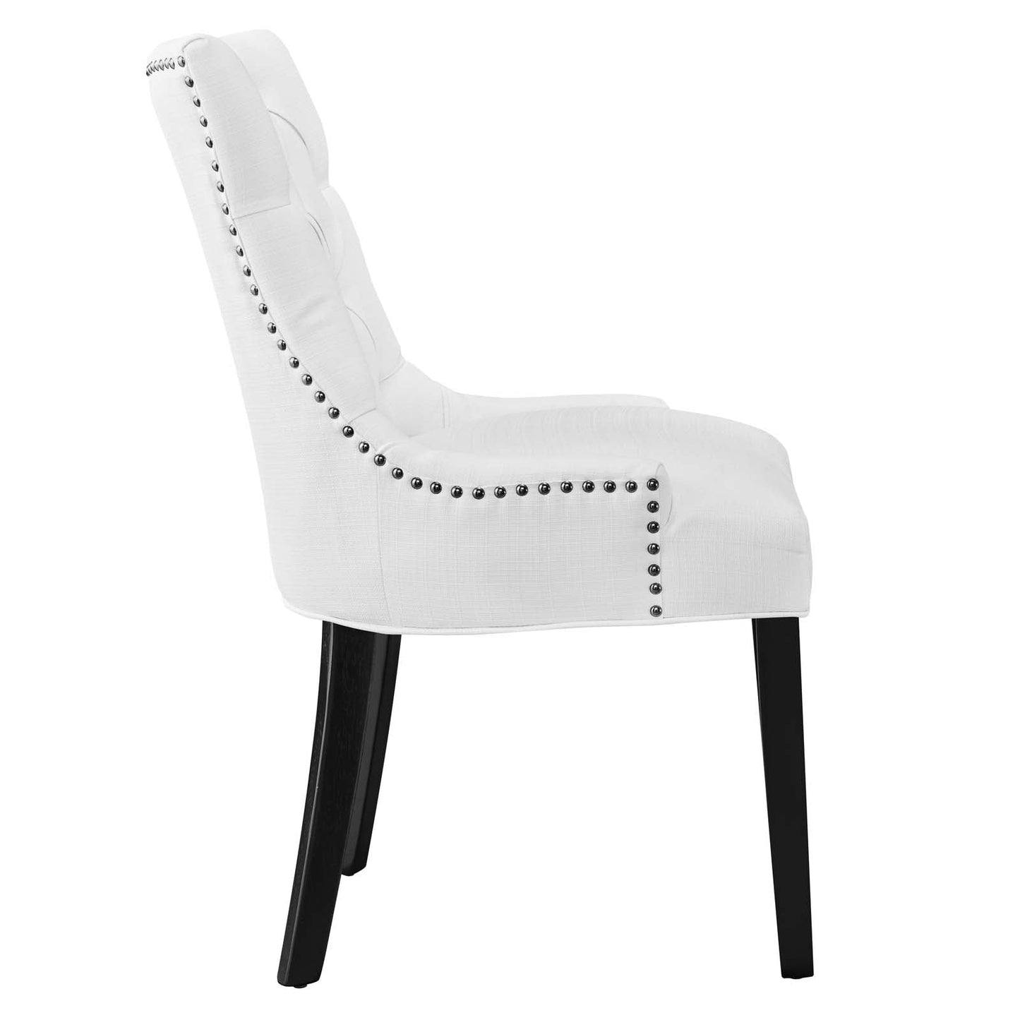 Regent Tufted Fabric Dining Chair White EEI-2223-WHI