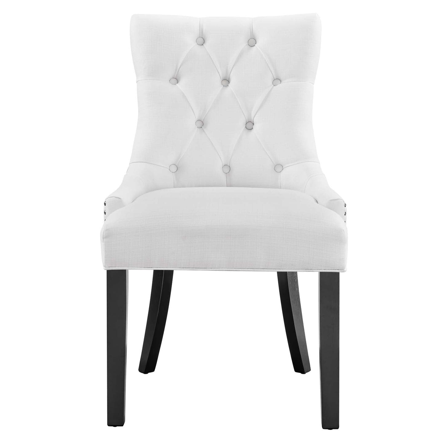 Regent Tufted Fabric Dining Chair White EEI-2223-WHI