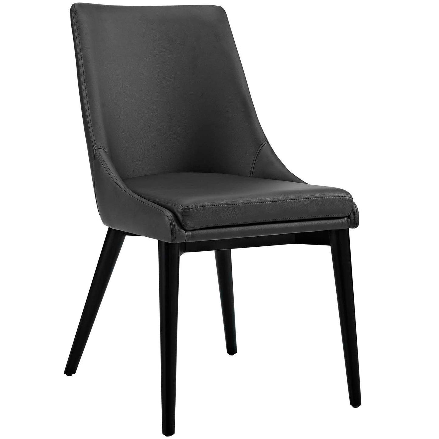 Viscount Vegan Leather Dining Chair Black EEI-2226-BLK