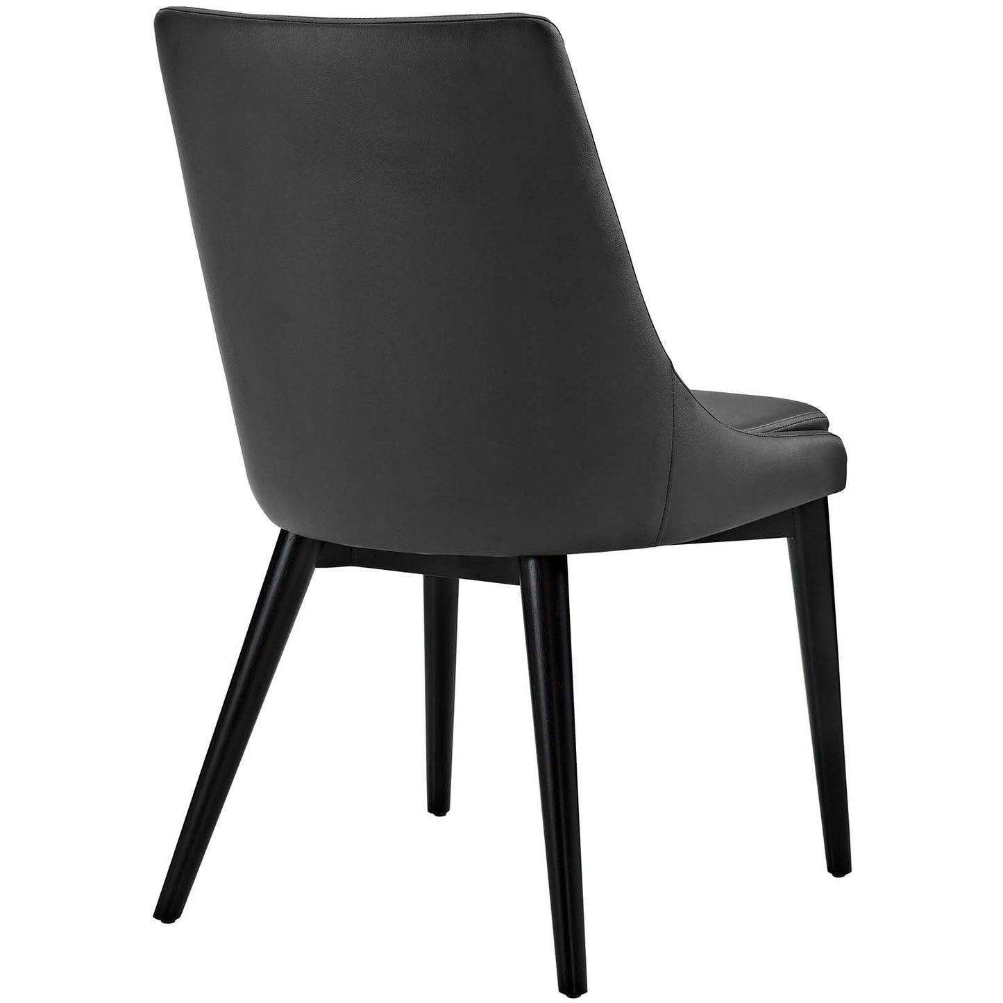 Viscount Vegan Leather Dining Chair Black EEI-2226-BLK