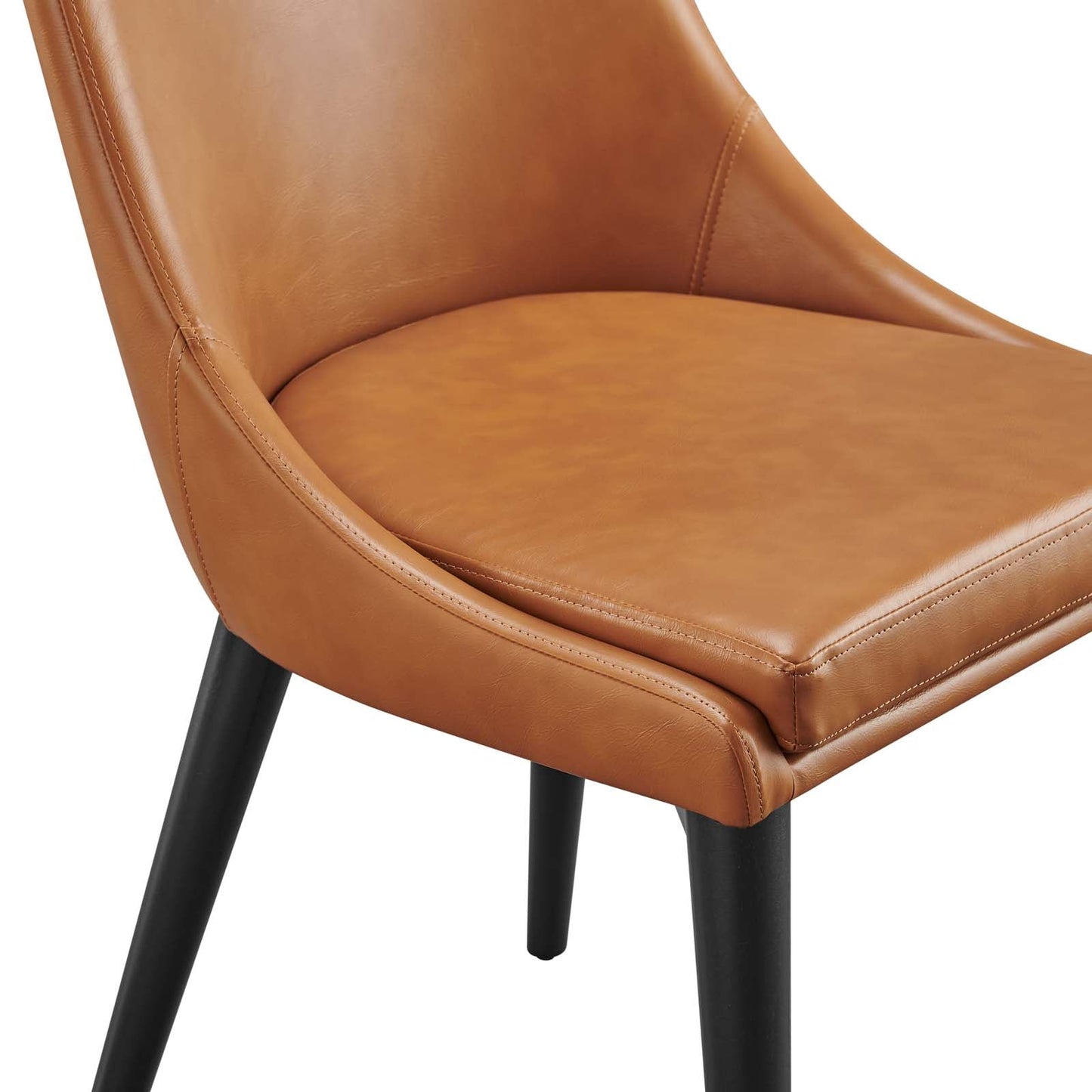 Viscount Vegan Leather Dining Chair Tan EEI-2226-TAN