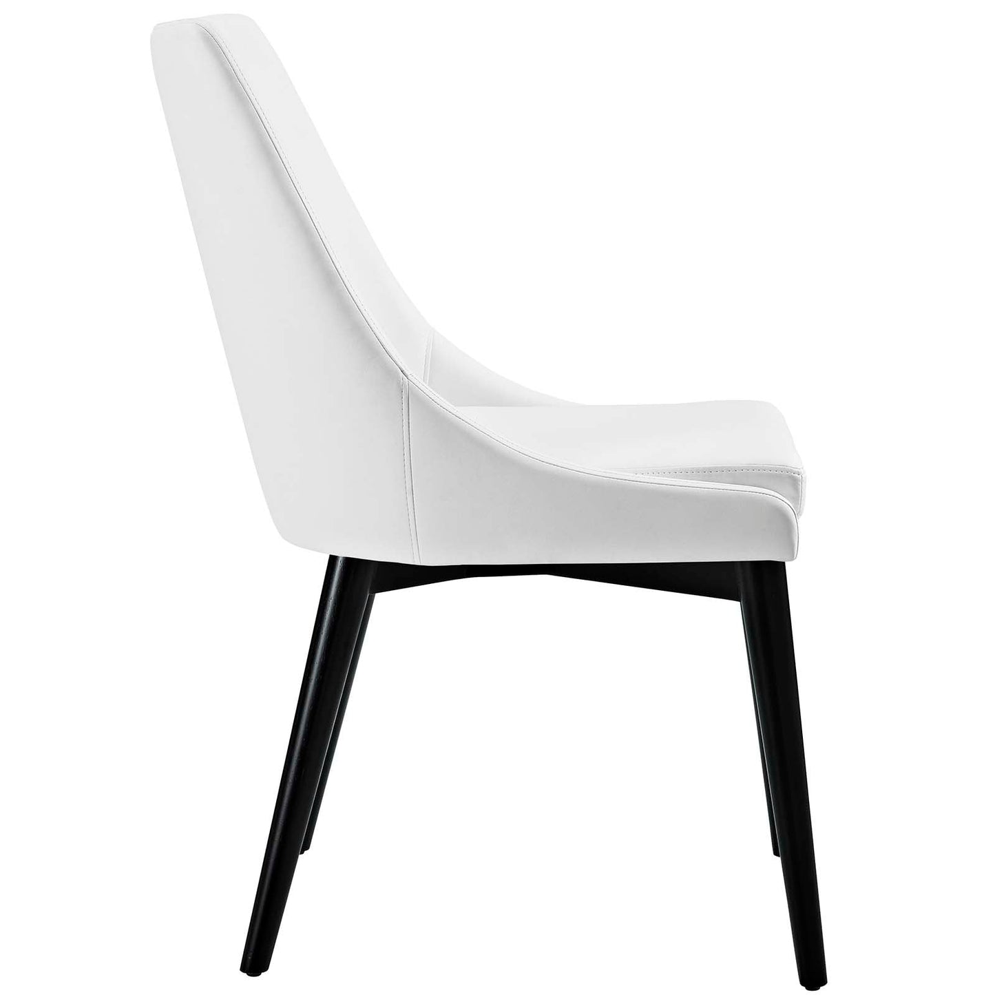 Viscount Vegan Leather Dining Chair White EEI-2226-WHI