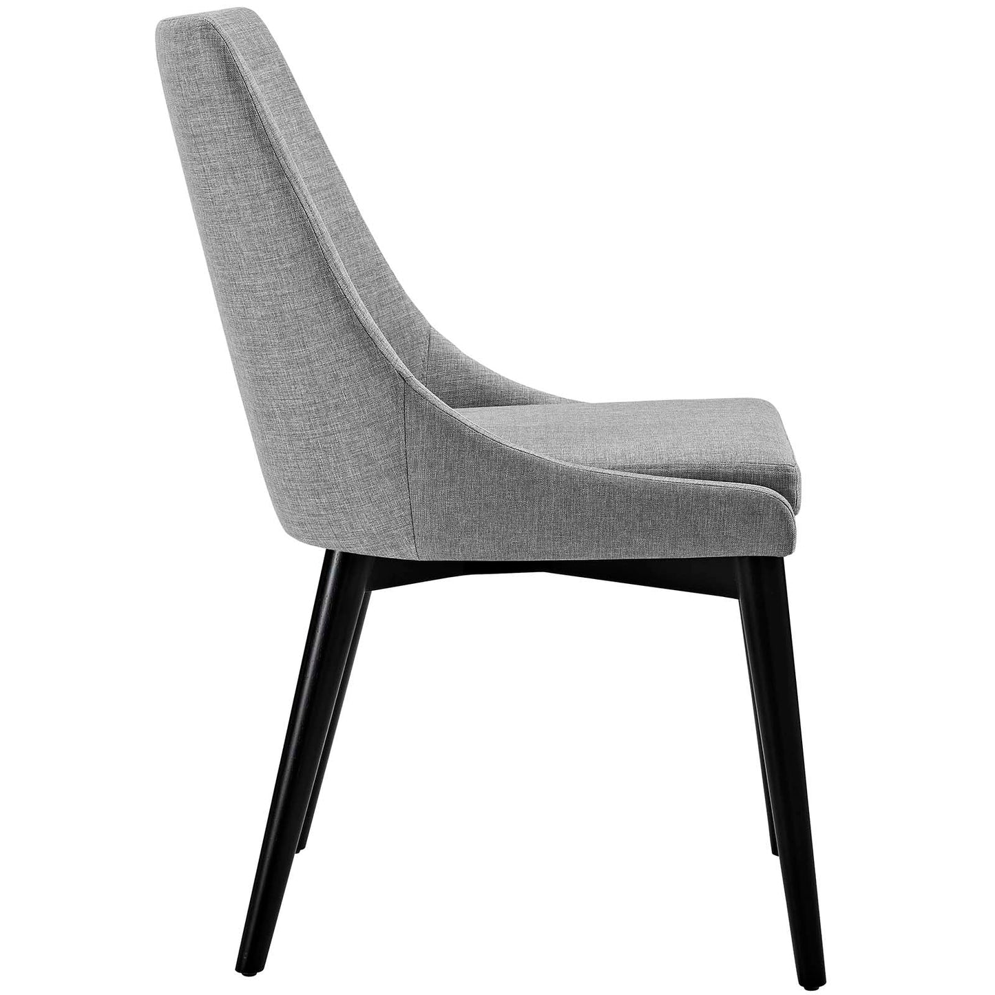 Viscount Fabric Dining Chair Light Gray EEI-2227-LGR