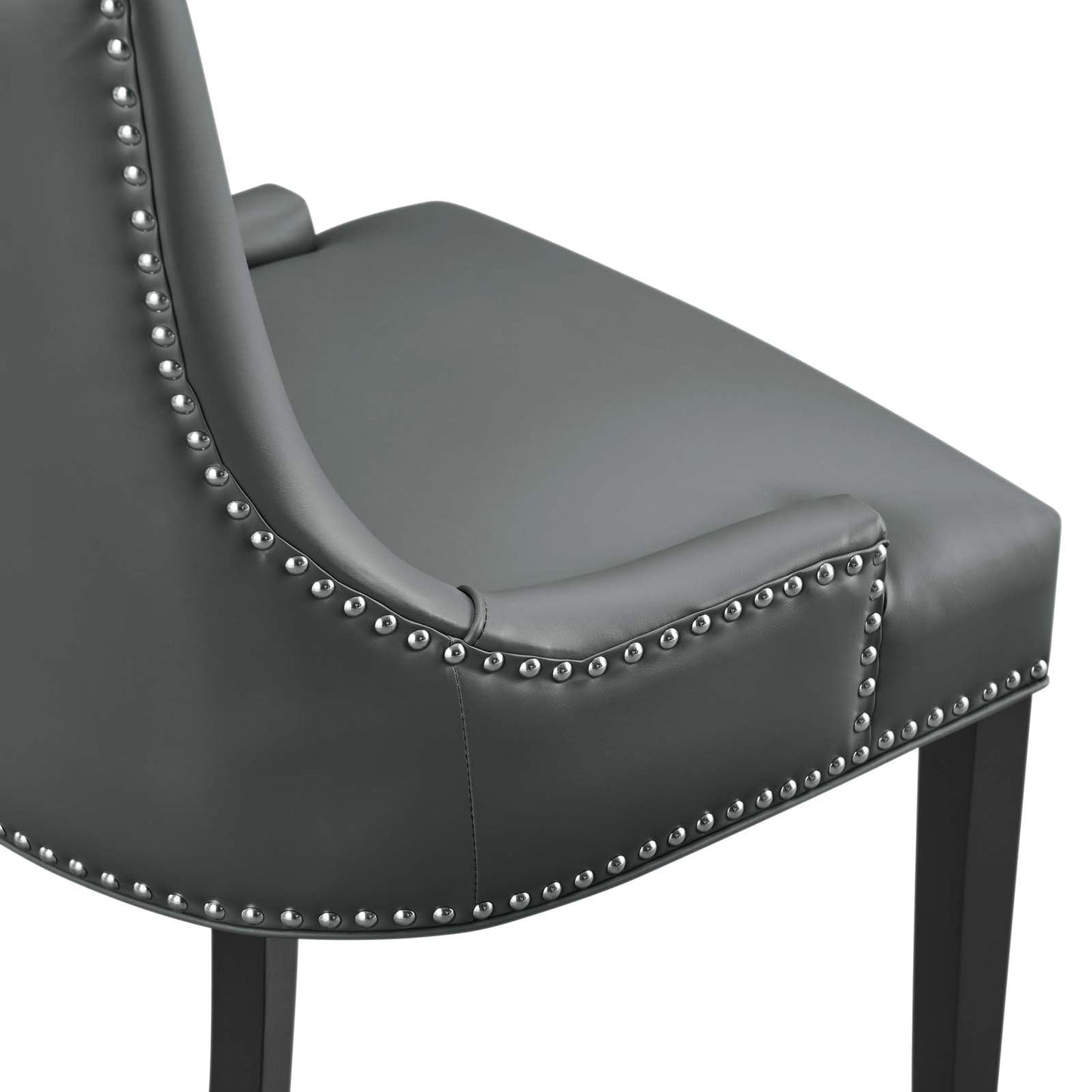 Marquis Vegan Leather Dining Chair Gray EEI-2228-GRY