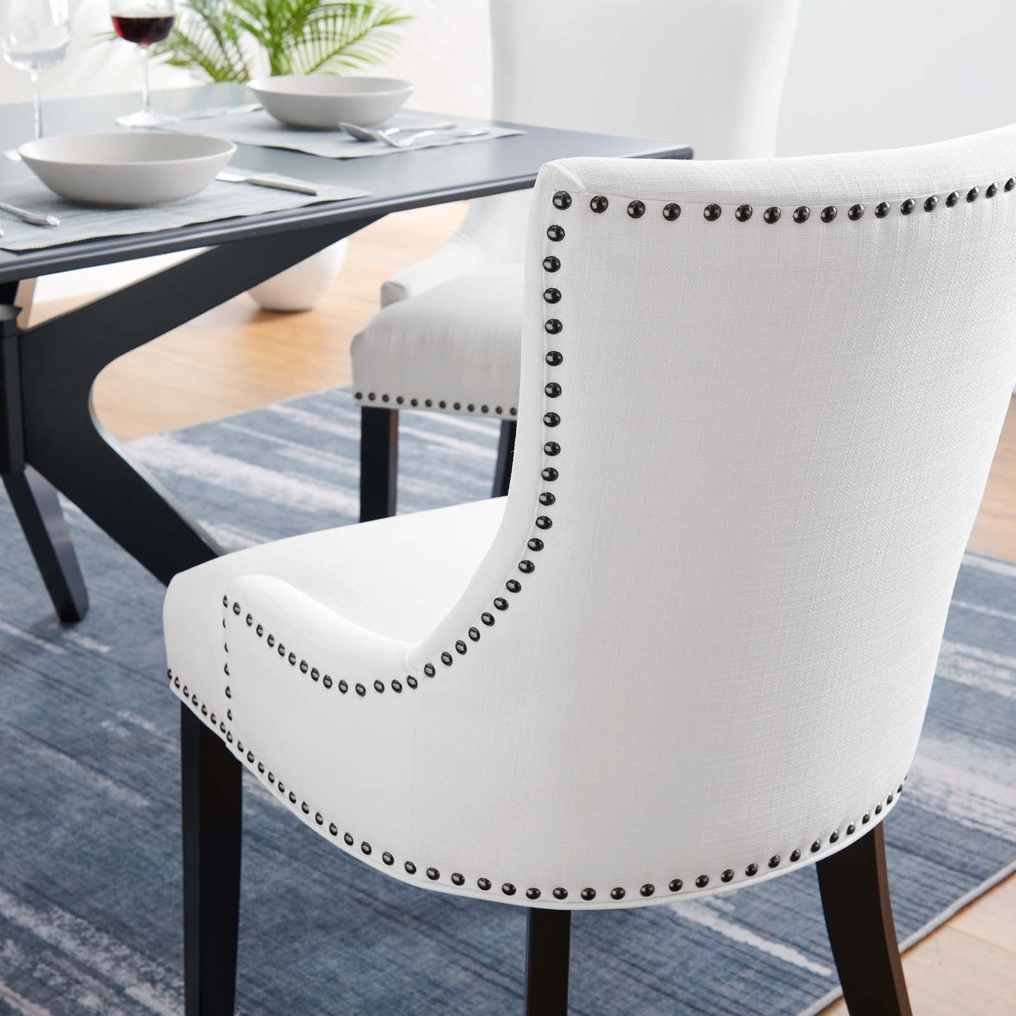 Marquis Fabric Dining Chair White EEI-2229-WHI