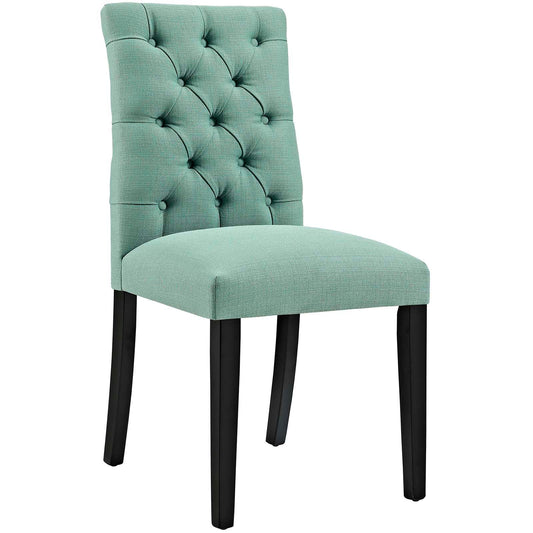 Duchess Button Tufted Fabric Dining Chair Laguna EEI-2231-LAG