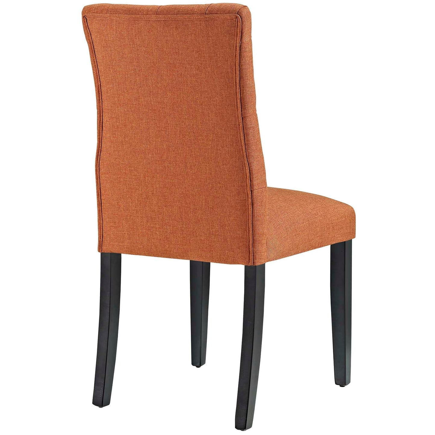 Duchess Button Tufted Fabric Dining Chair Orange EEI-2231-ORA