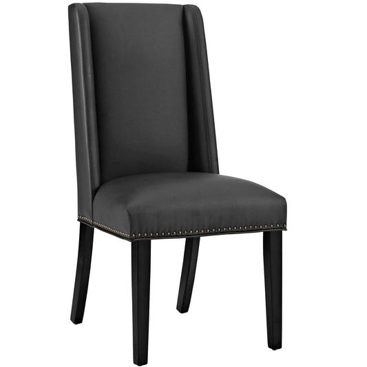 Baron Vegan Leather Dining Chair Black EEI-2232-BLK