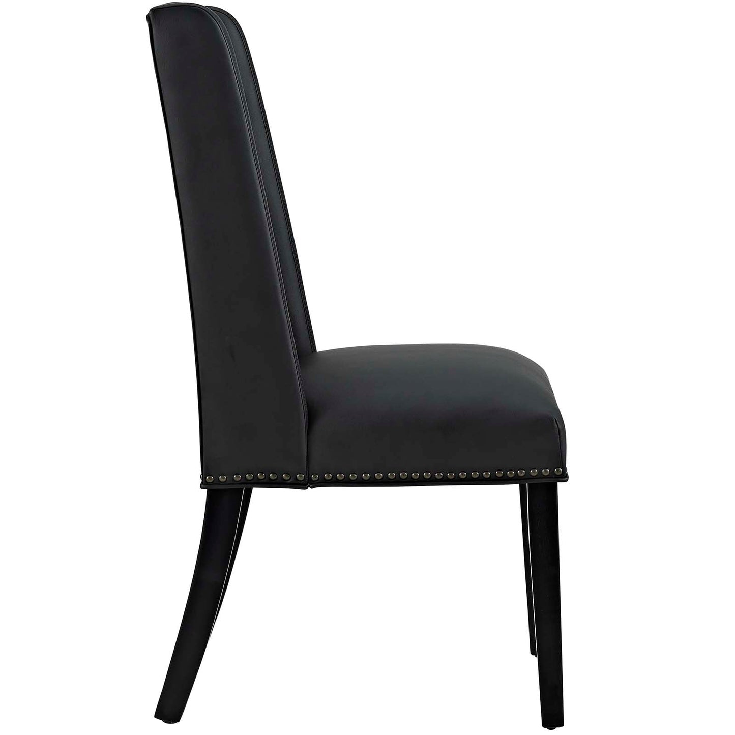 Baron Vegan Leather Dining Chair Black EEI-2232-BLK