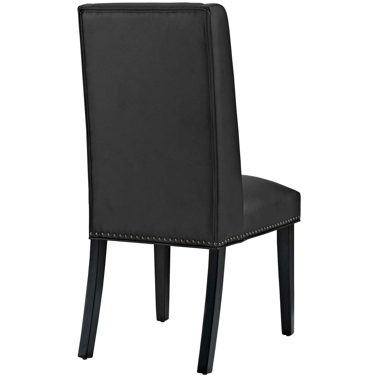 Baron Vegan Leather Dining Chair Black EEI-2232-BLK