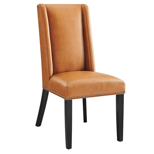 Baron Vegan Leather Dining Chair Tan EEI-2232-TAN