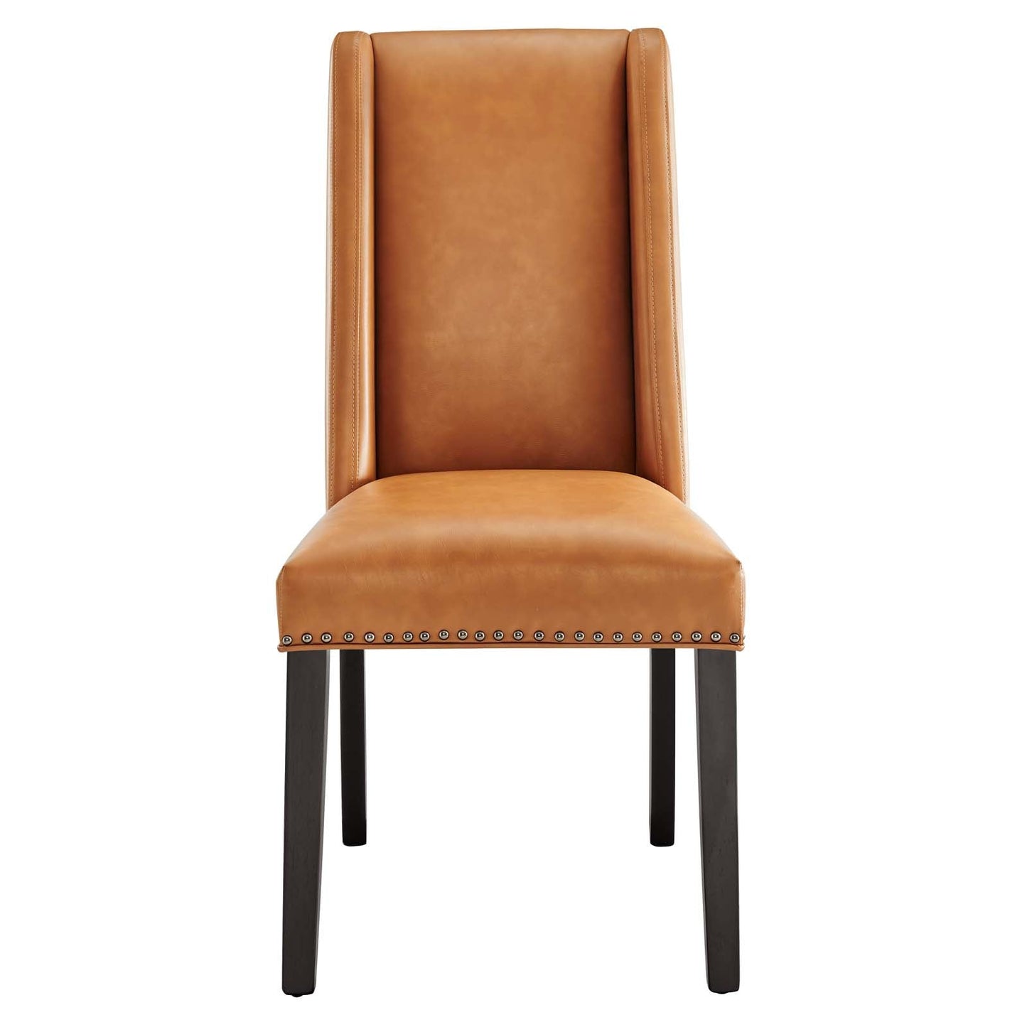 Baron Vegan Leather Dining Chair Tan EEI-2232-TAN