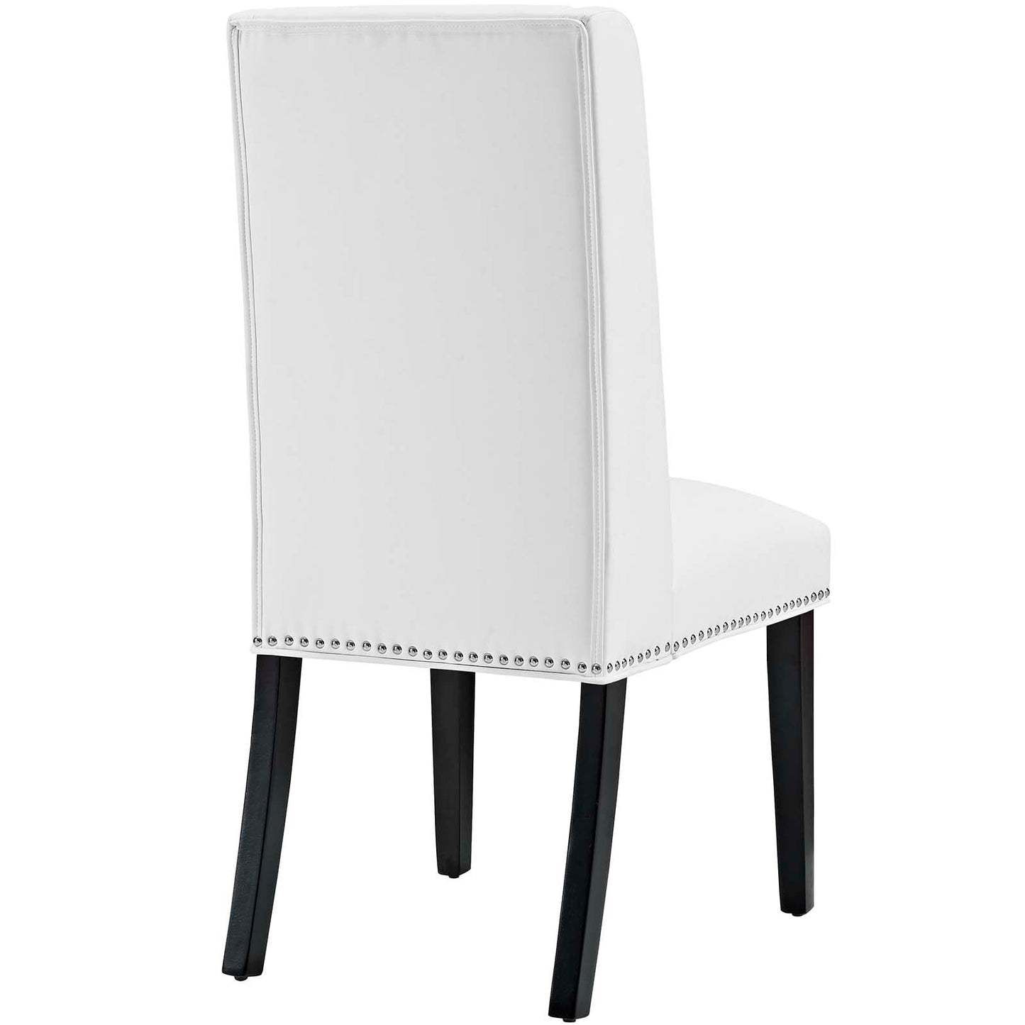 Baron Vegan Leather Dining Chair White EEI-2232-WHI