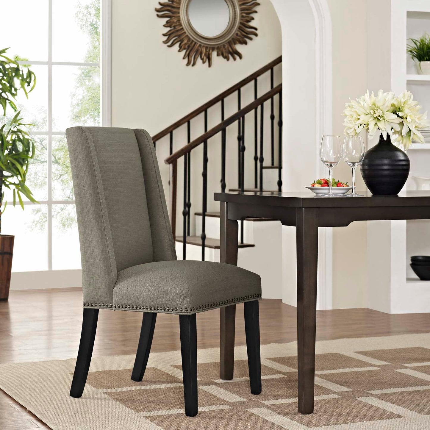 Baron Fabric Dining Chair Granite EEI-2233-GRA