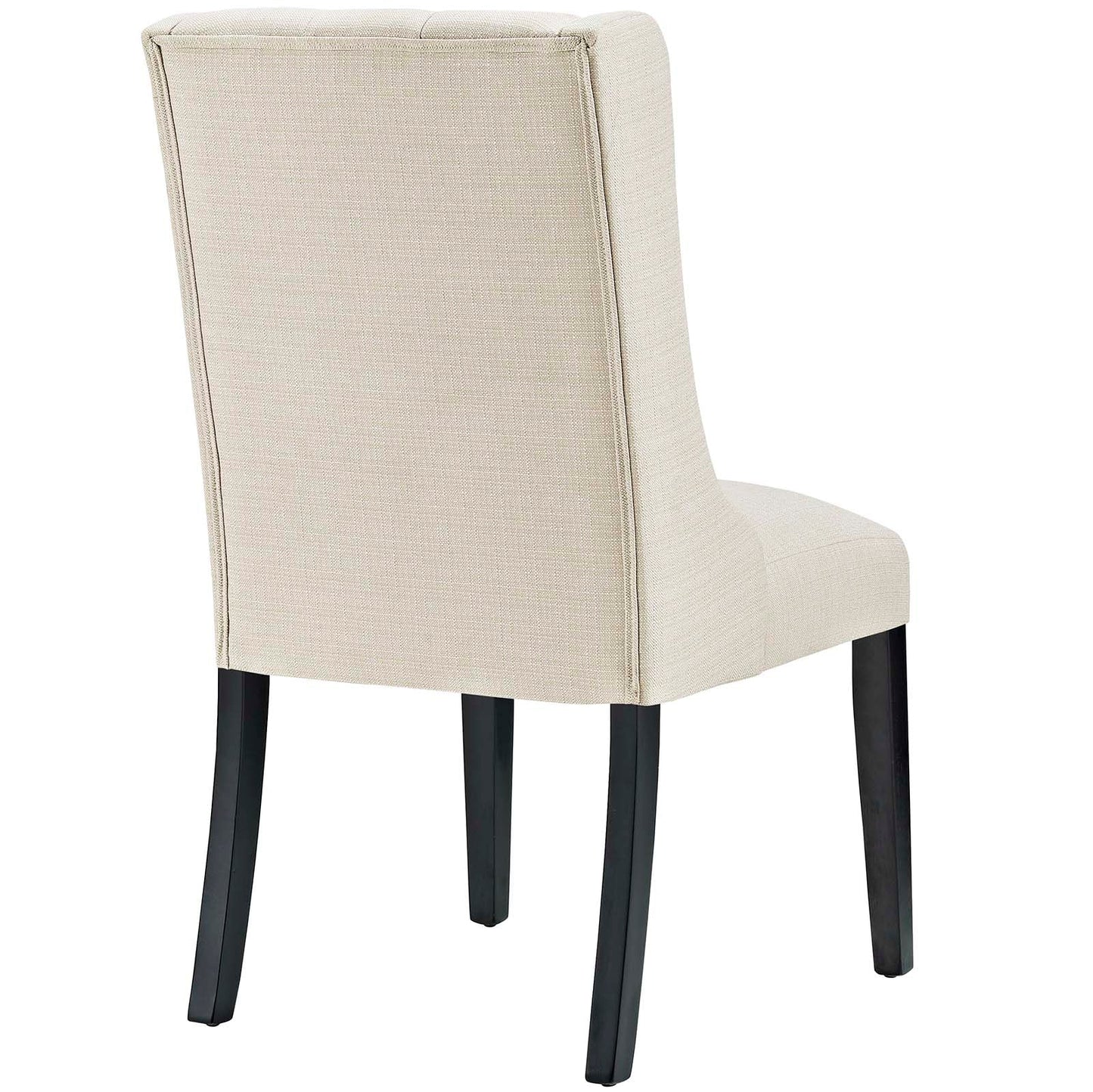 Baronet Button Tufted Fabric Dining Chair Beige EEI-2235-BEI