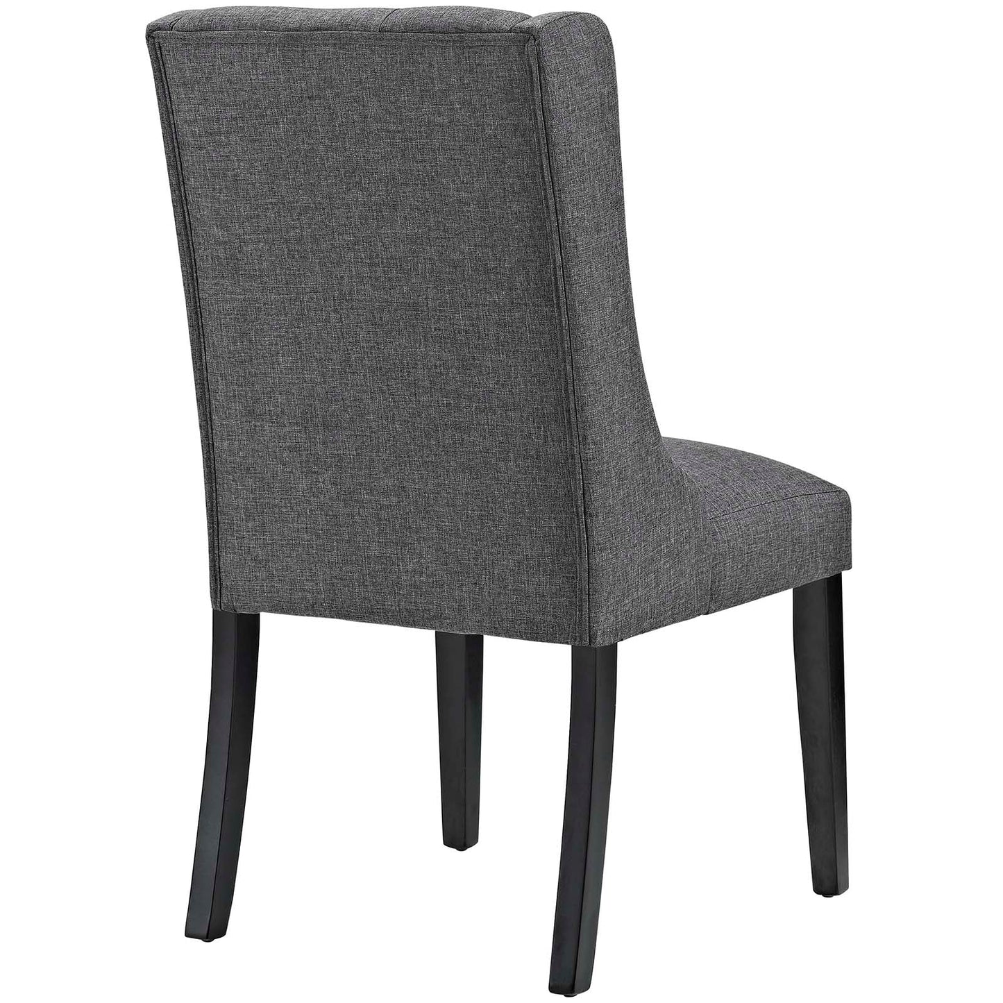 Baronet Button Tufted Fabric Dining Chair Gray EEI-2235-GRY