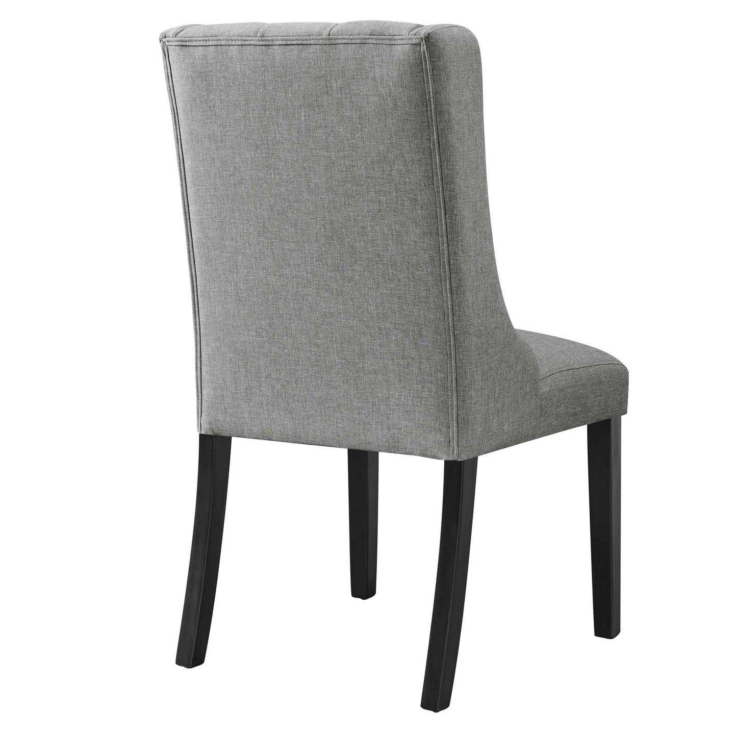 Baronet Button Tufted Fabric Dining Chair Light Gray EEI-2235-LGR