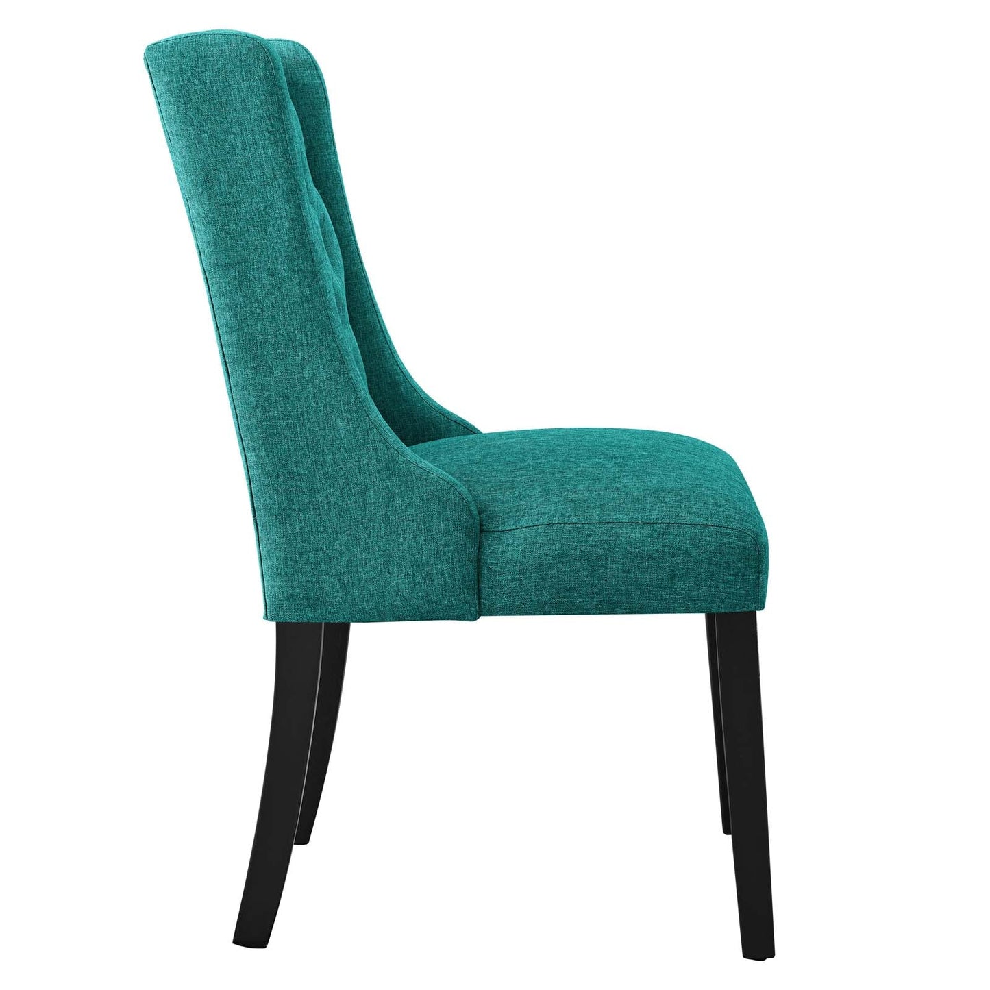 Baronet Button Tufted Fabric Dining Chair Teal EEI-2235-TEA