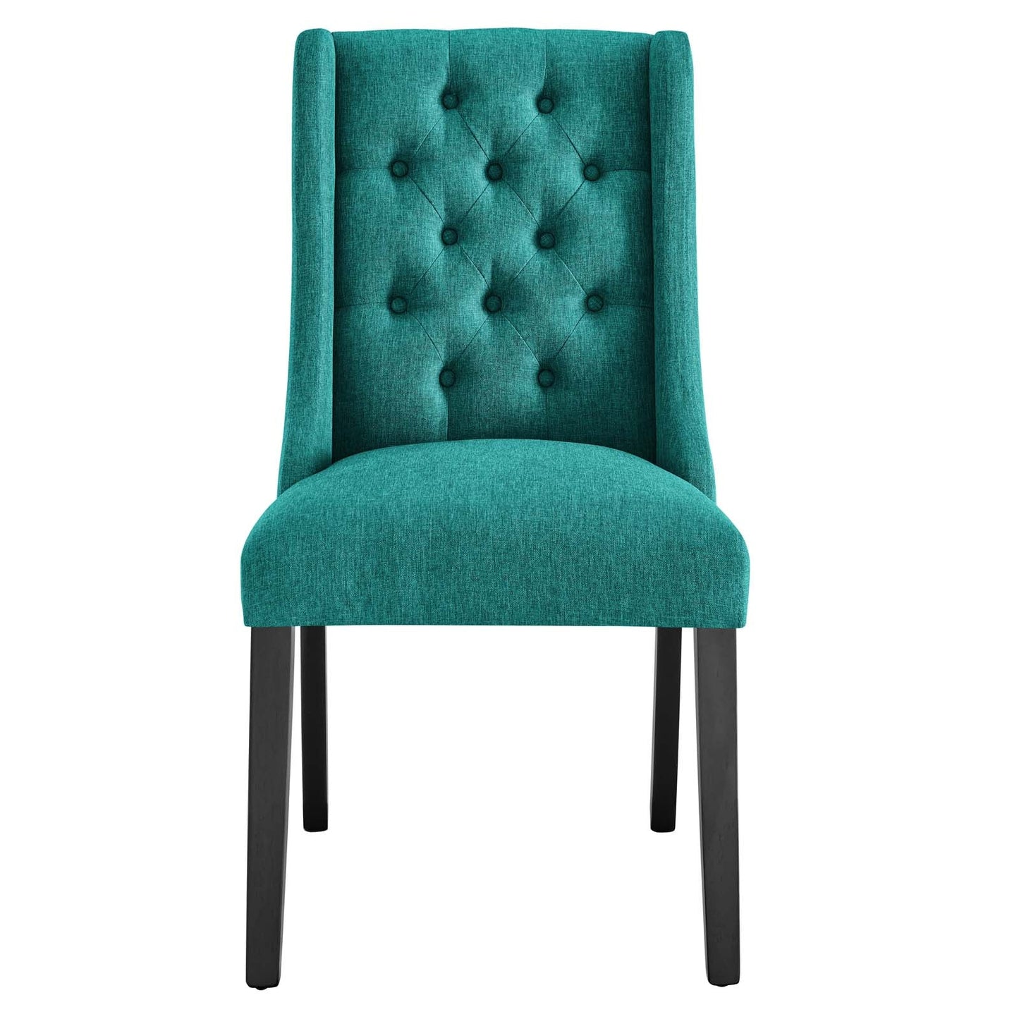 Baronet Button Tufted Fabric Dining Chair Teal EEI-2235-TEA