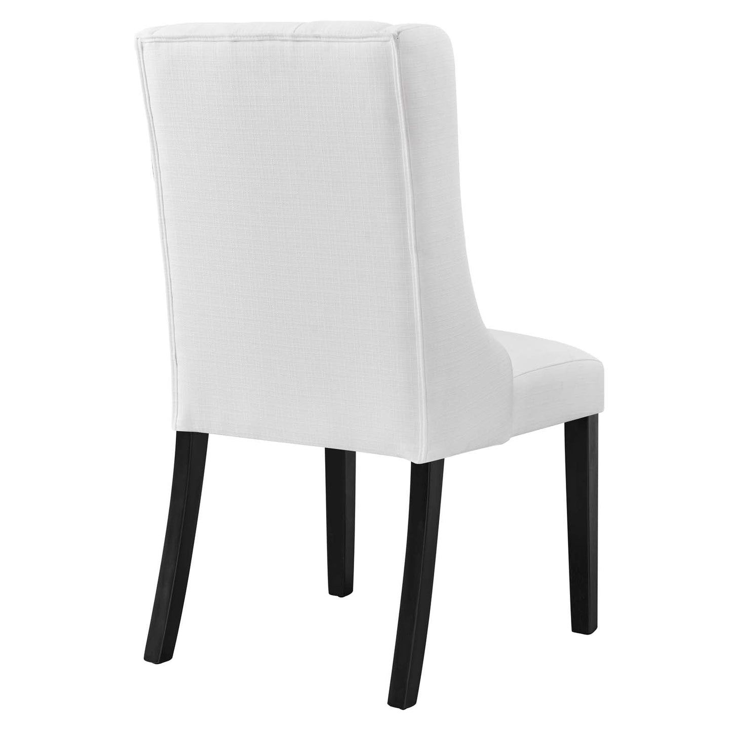 Baronet Button Tufted Fabric Dining Chair White EEI-2235-WHI