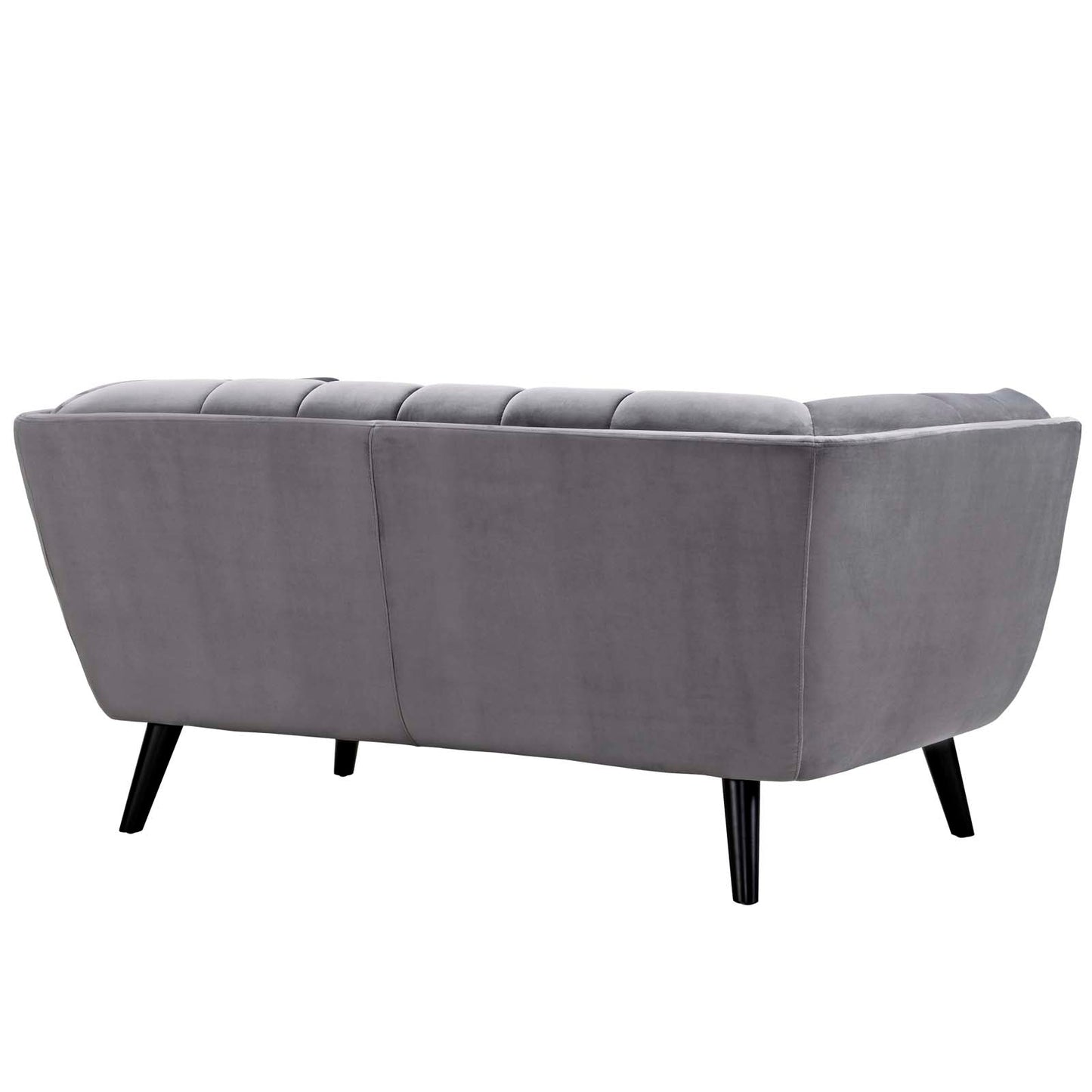 Bestow Performance Velvet Loveseat Gray EEI-2535-GRY