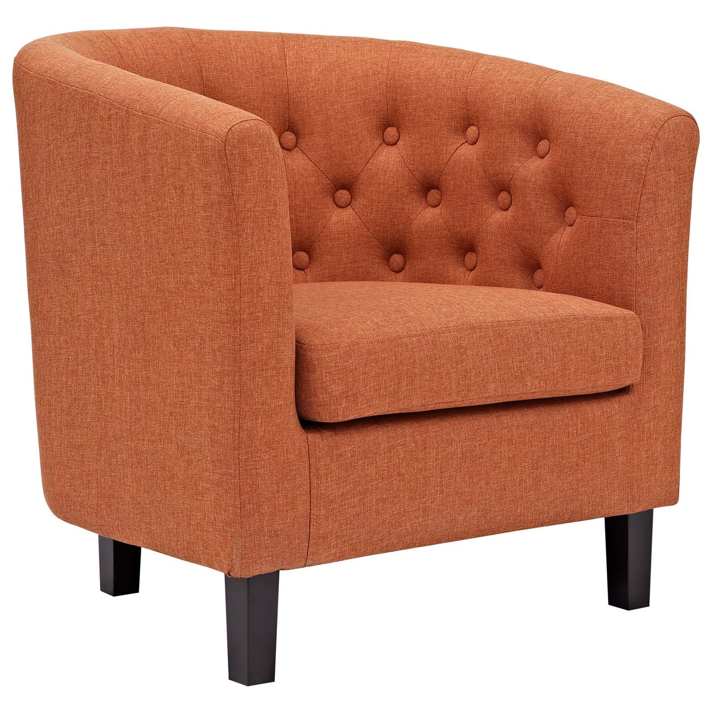 Prospect Upholstered Fabric Armchair Orange EEI-2551-ORA