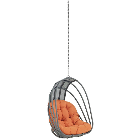 Whisk Outdoor Patio Swing Chair Without Stand Orange EEI-2656-ORA-SET