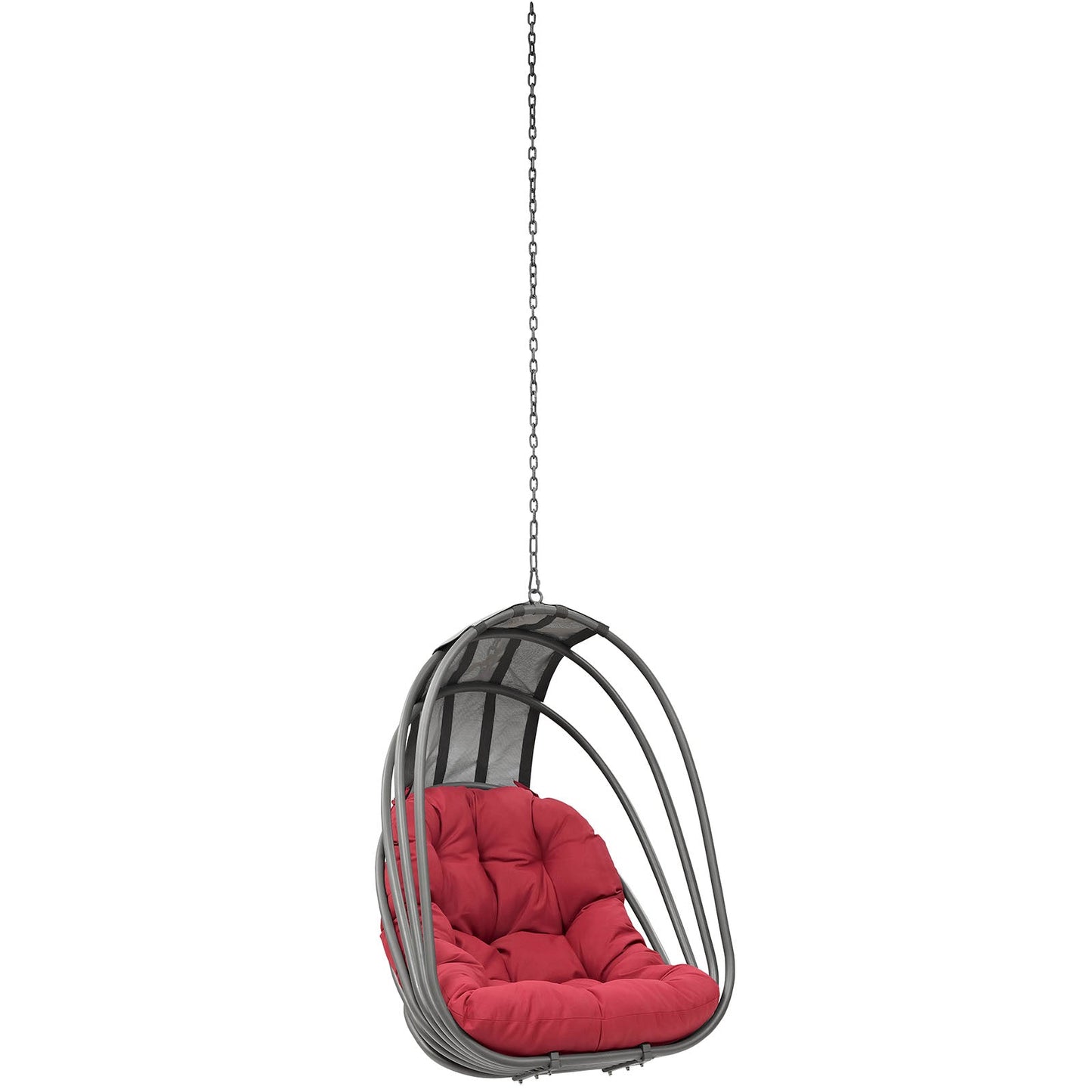 Whisk Outdoor Patio Swing Chair Without Stand Red EEI-2656-RED-SET