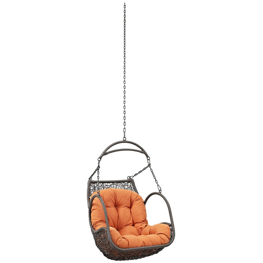 Arbor Outdoor Patio Swing Chair Without Stand Orange EEI-2659-ORA-SET