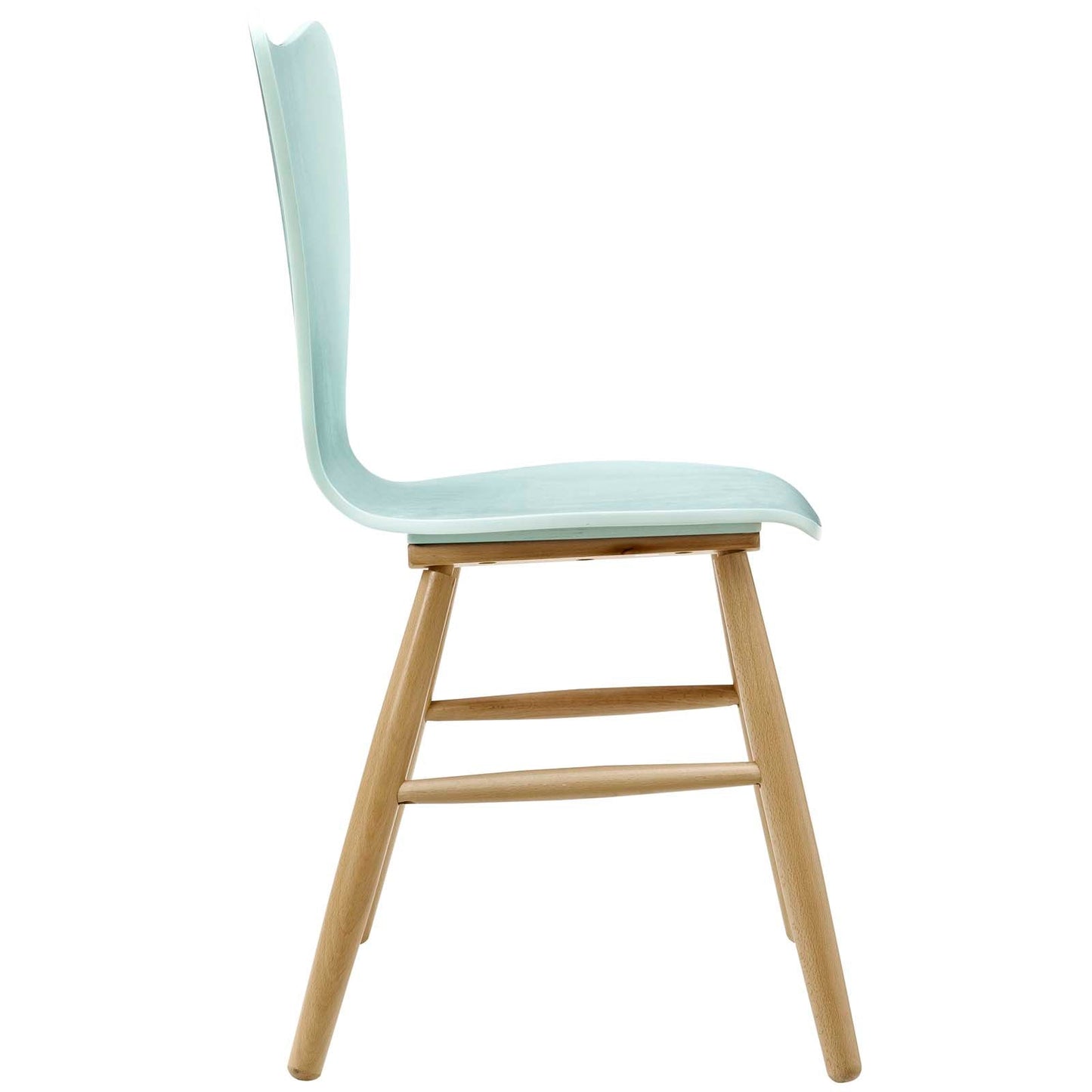 Cascade Wood Dining Chair Light Blue EEI-2672-LBU