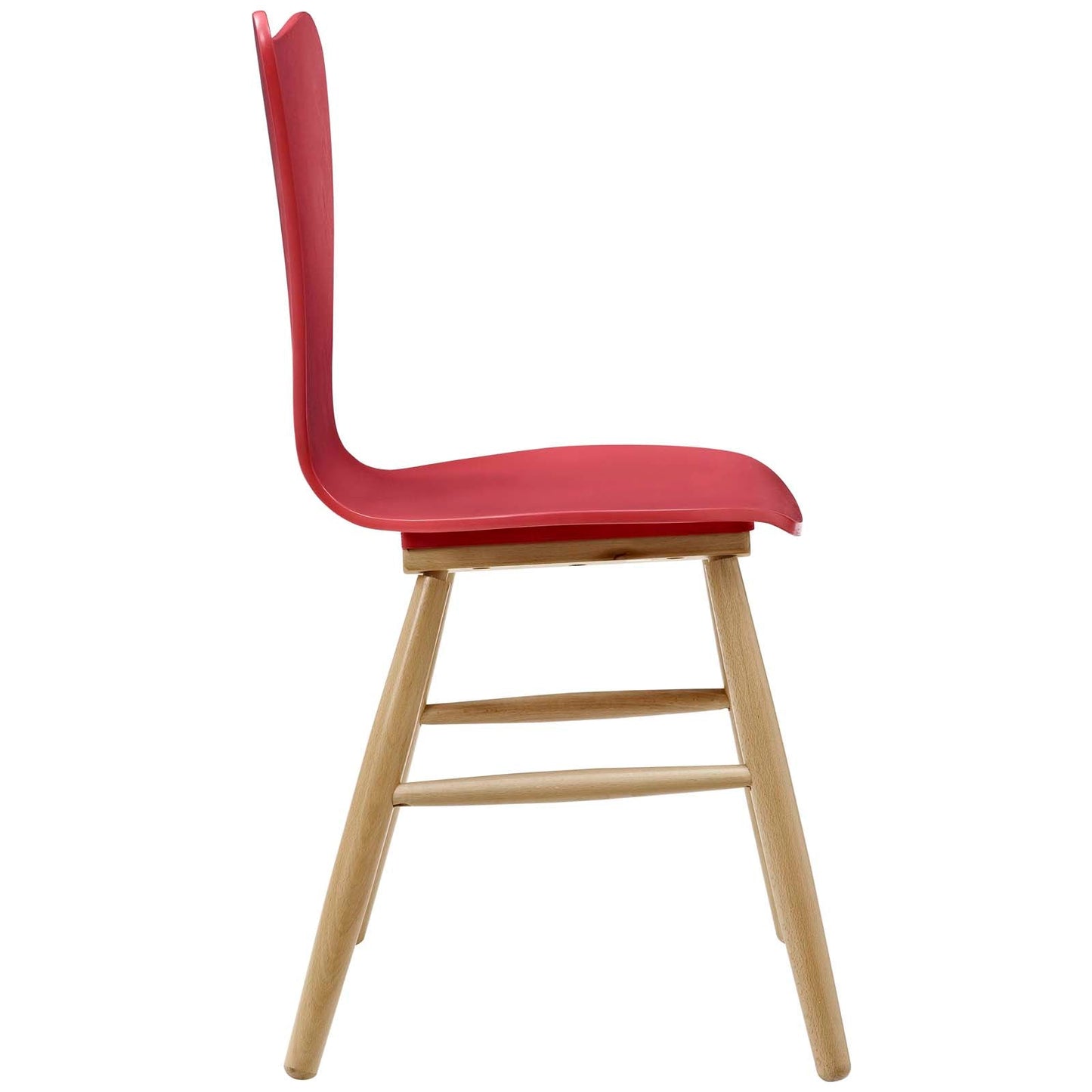 Cascade Wood Dining Chair Red EEI-2672-RED