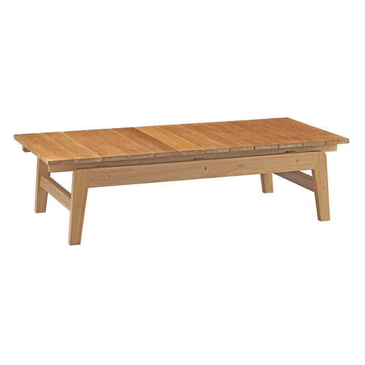 Bayport Outdoor Patio Teak Coffee Table Natural EEI-2699-NAT