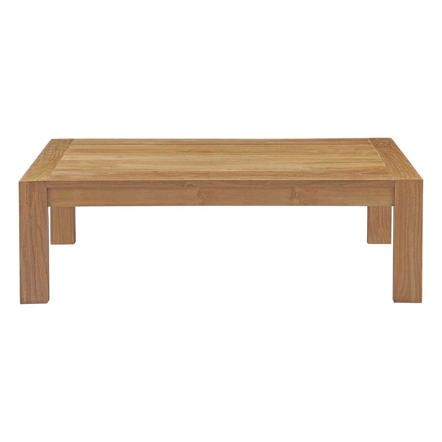 Upland Outdoor Patio Wood Coffee Table Natural EEI-2710-NAT