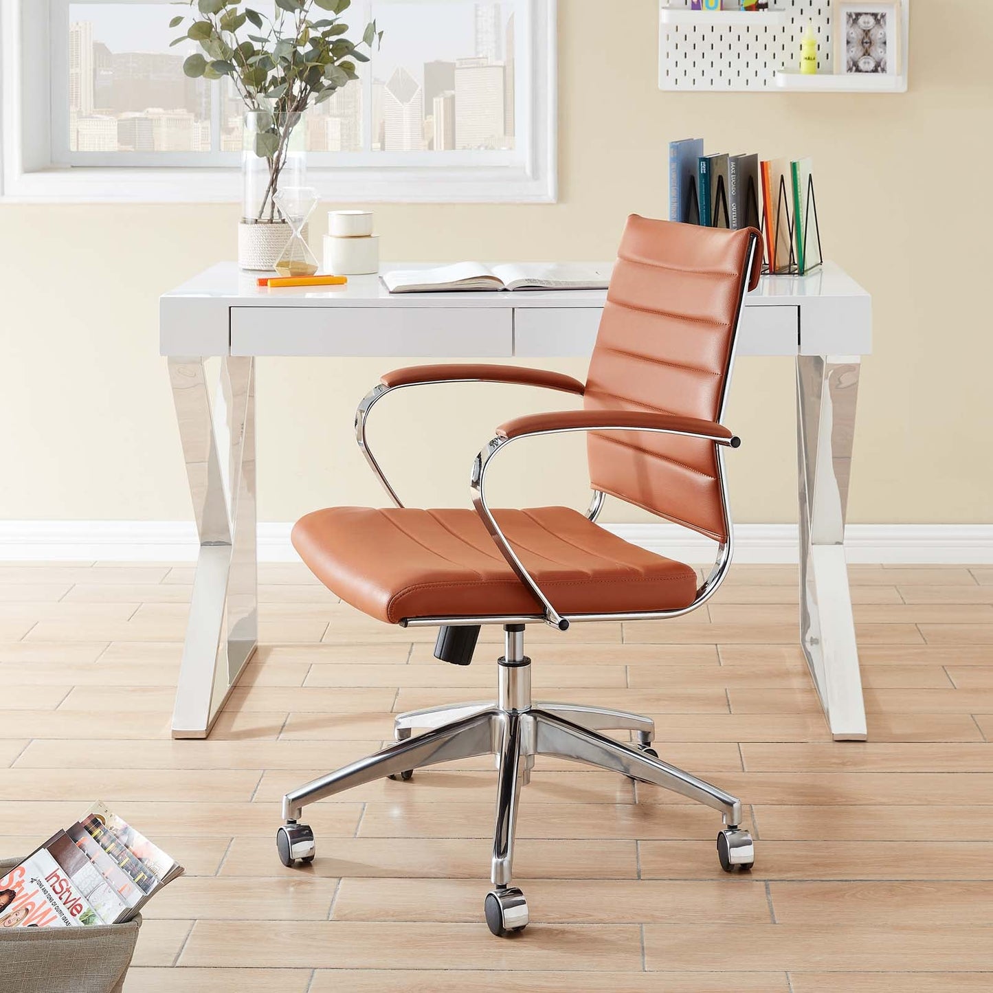 Jive Mid Back Office Chair Terracotta EEI-273-TER