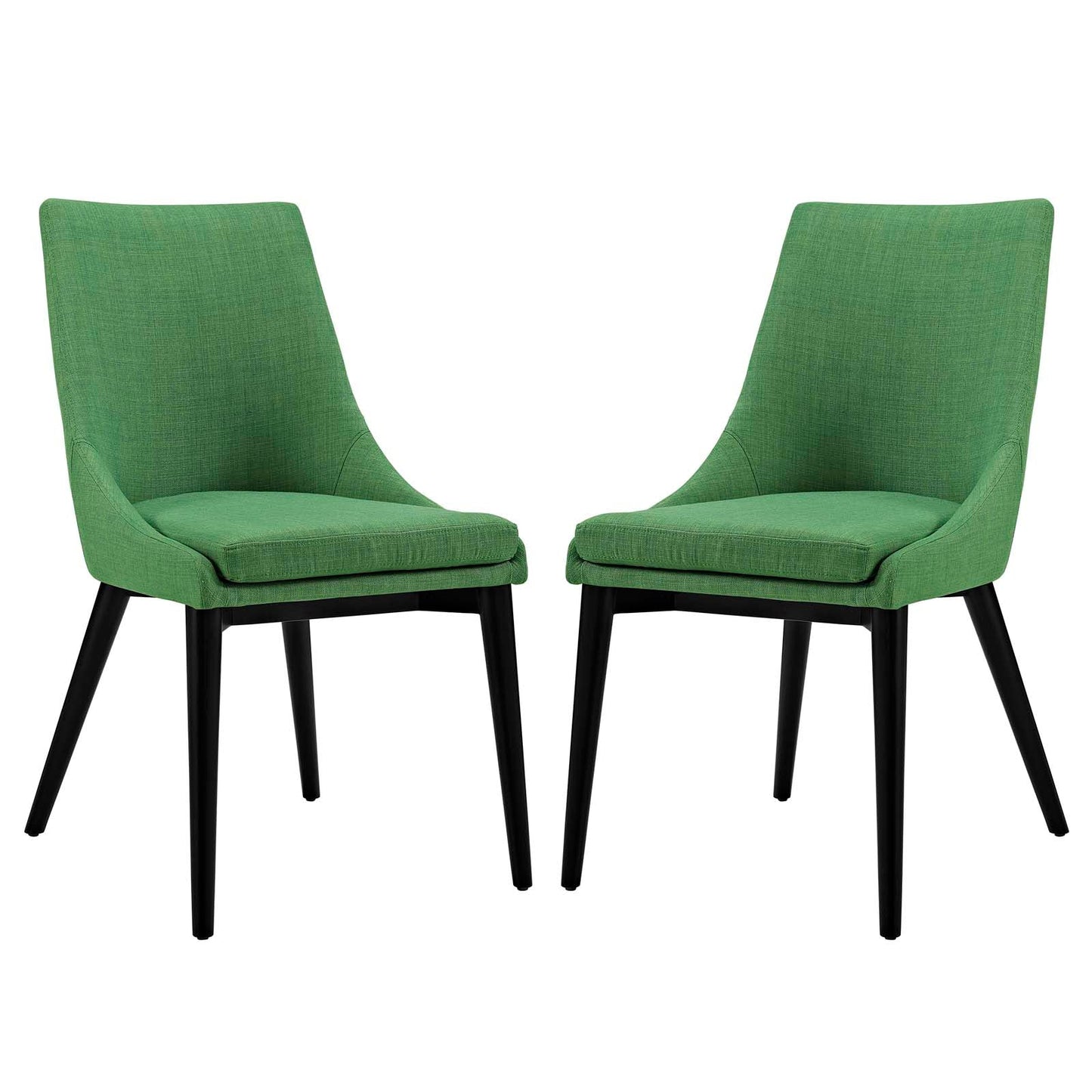 Viscount Dining Side Chair Fabric Set of 2 Kelly Green EEI-2745-GRN-SET