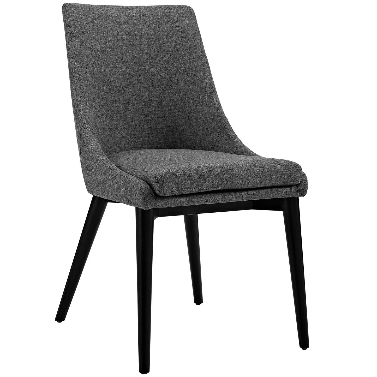 Viscount Dining Side Chair Fabric Set of 2 Gray EEI-2745-GRY-SET