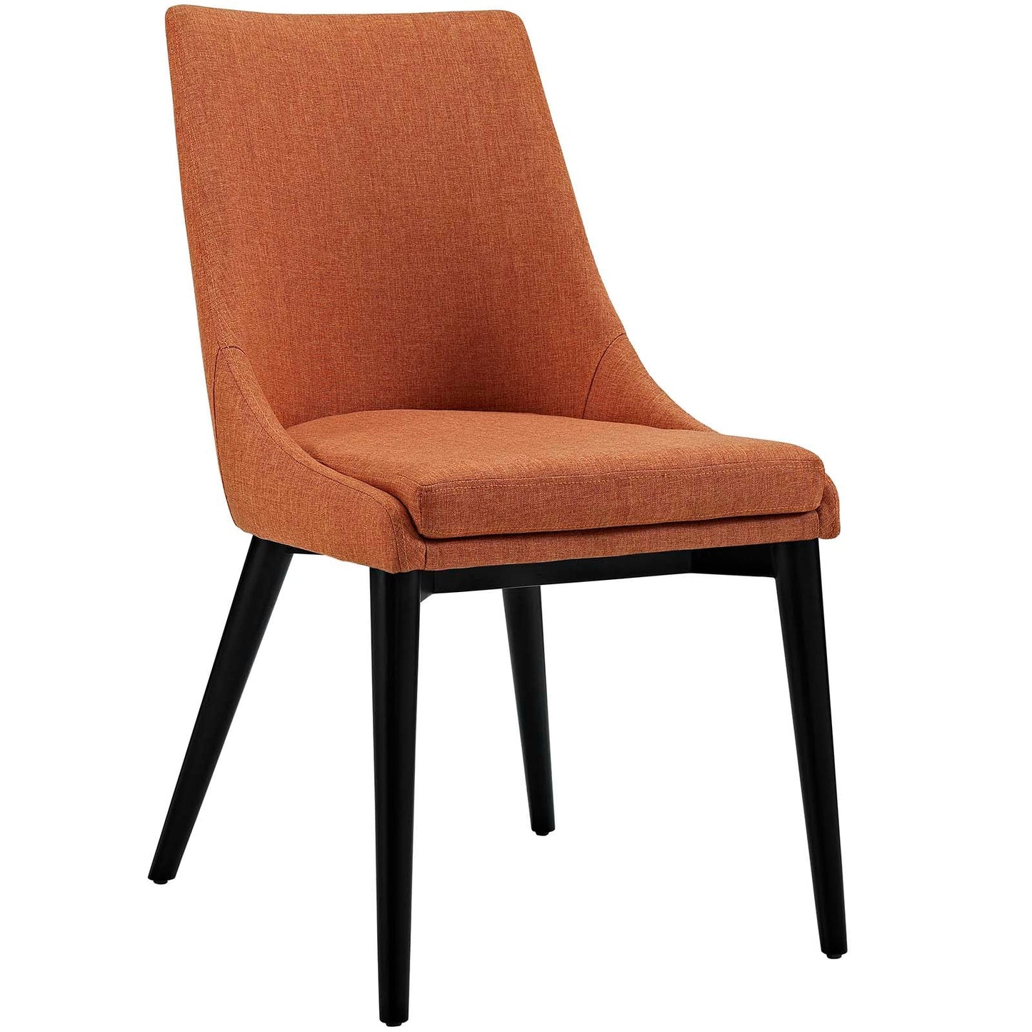 Viscount Dining Side Chair Fabric Set of 2 Orange EEI-2745-ORA-SET