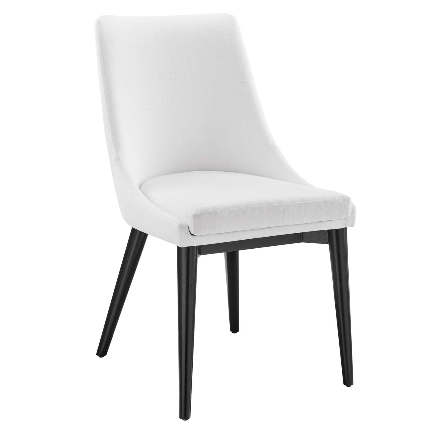 Viscount Dining Side Chair Fabric Set of 2 White EEI-2745-WHI-SET