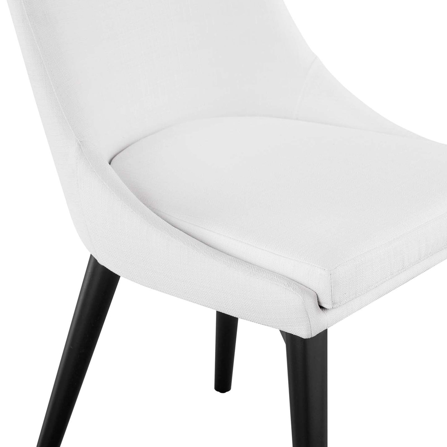 Viscount Dining Side Chair Fabric Set of 2 White EEI-2745-WHI-SET