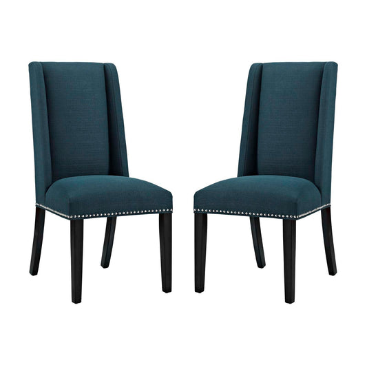 Baron Dining Chair Fabric Set of 2 Azure EEI-2748-AZU-SET