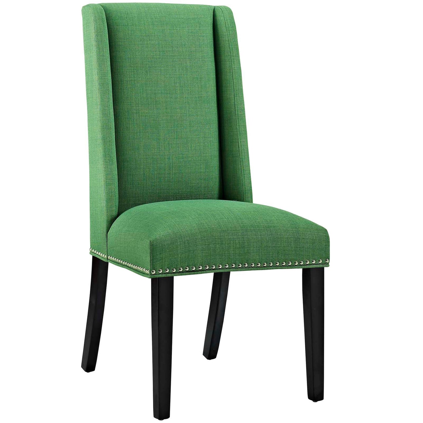 Baron Dining Chair Fabric Set of 2 Green EEI-2748-GRN-SET