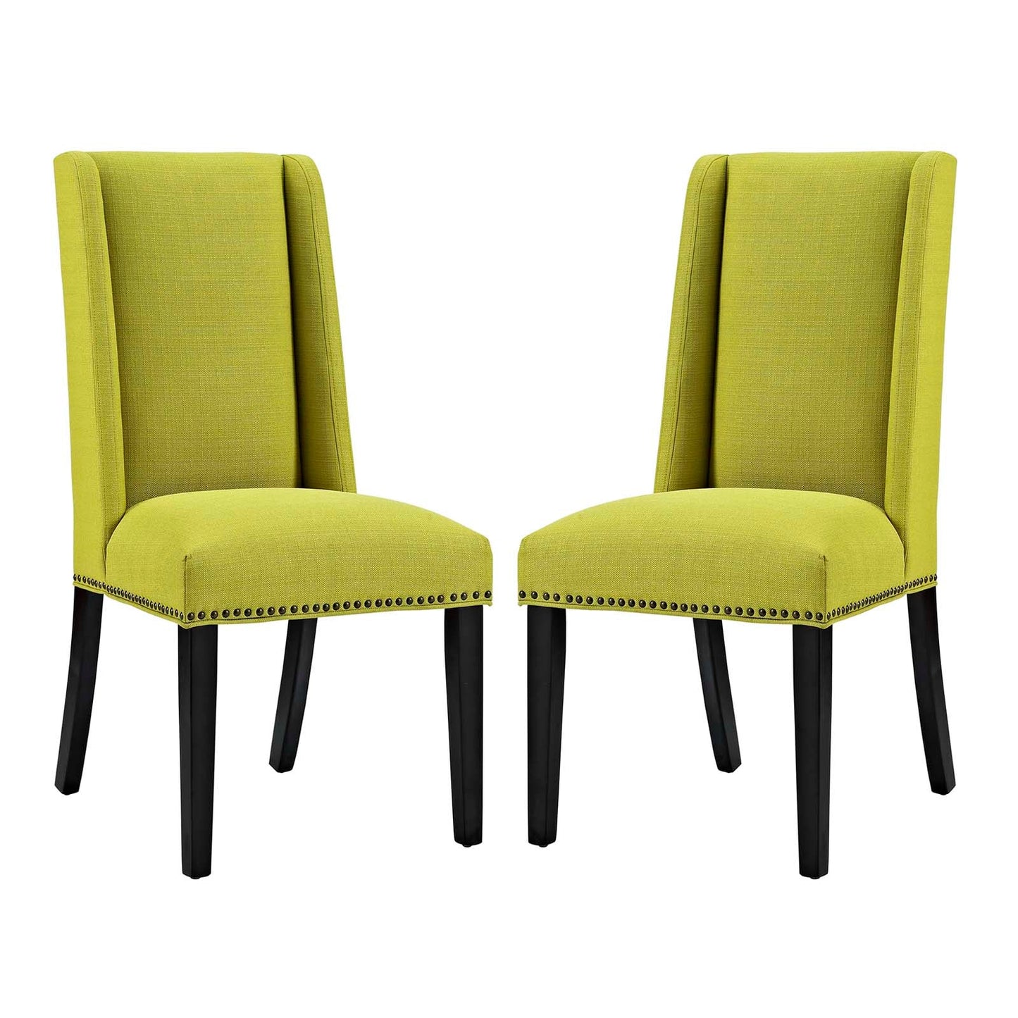 Baron Dining Chair Fabric Set of 2 Wheatgrass EEI-2748-WHE-SET