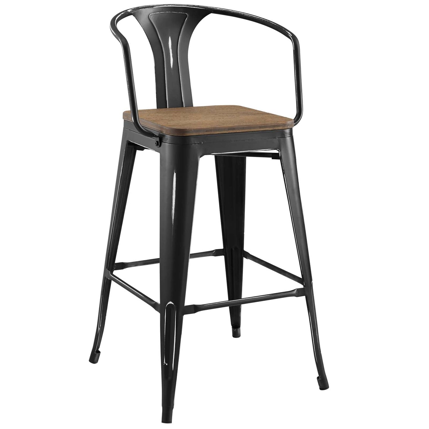 Promenade Bar Stool Black EEI-2818-BLK