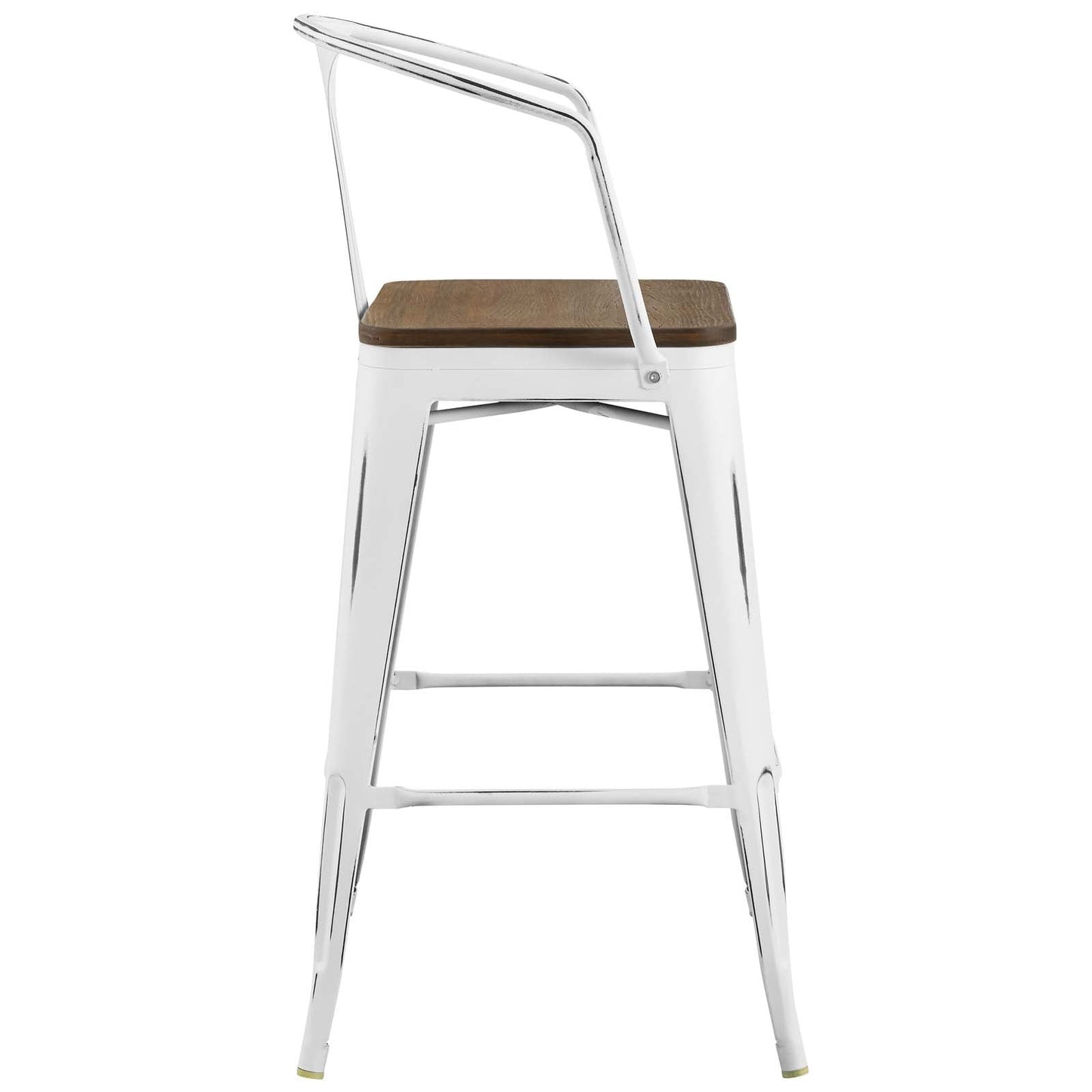 Promenade Bar Stool White EEI-2818-WHI