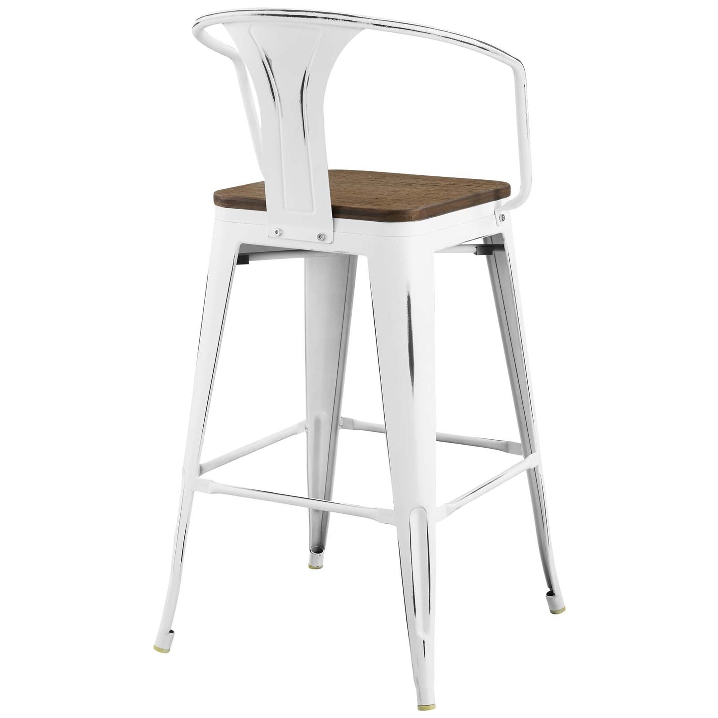 Promenade Bar Stool White EEI-2818-WHI