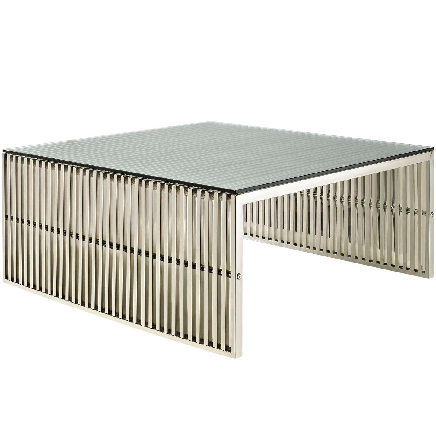 Gridiron Coffee Table Silver EEI-284-SLV