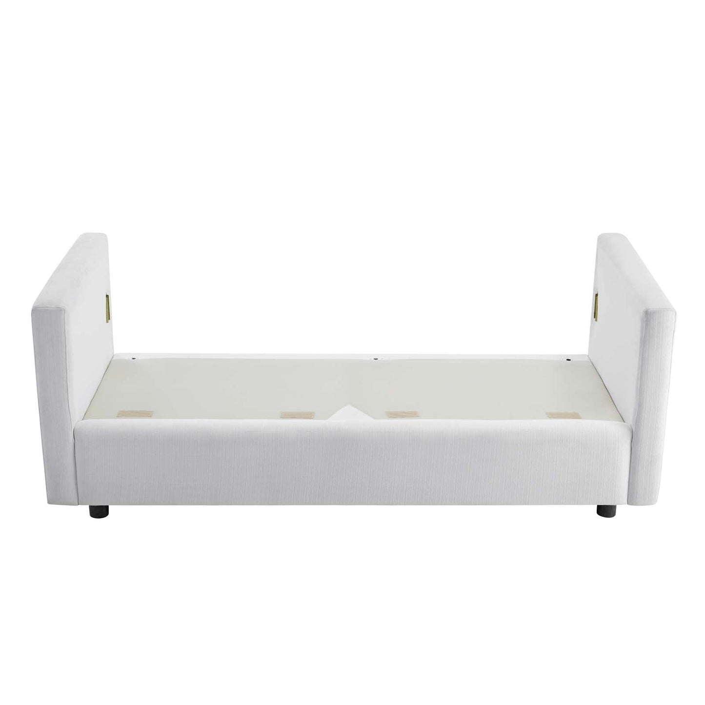 Activate Upholstered Fabric Sofa White EEI-3044-WHI