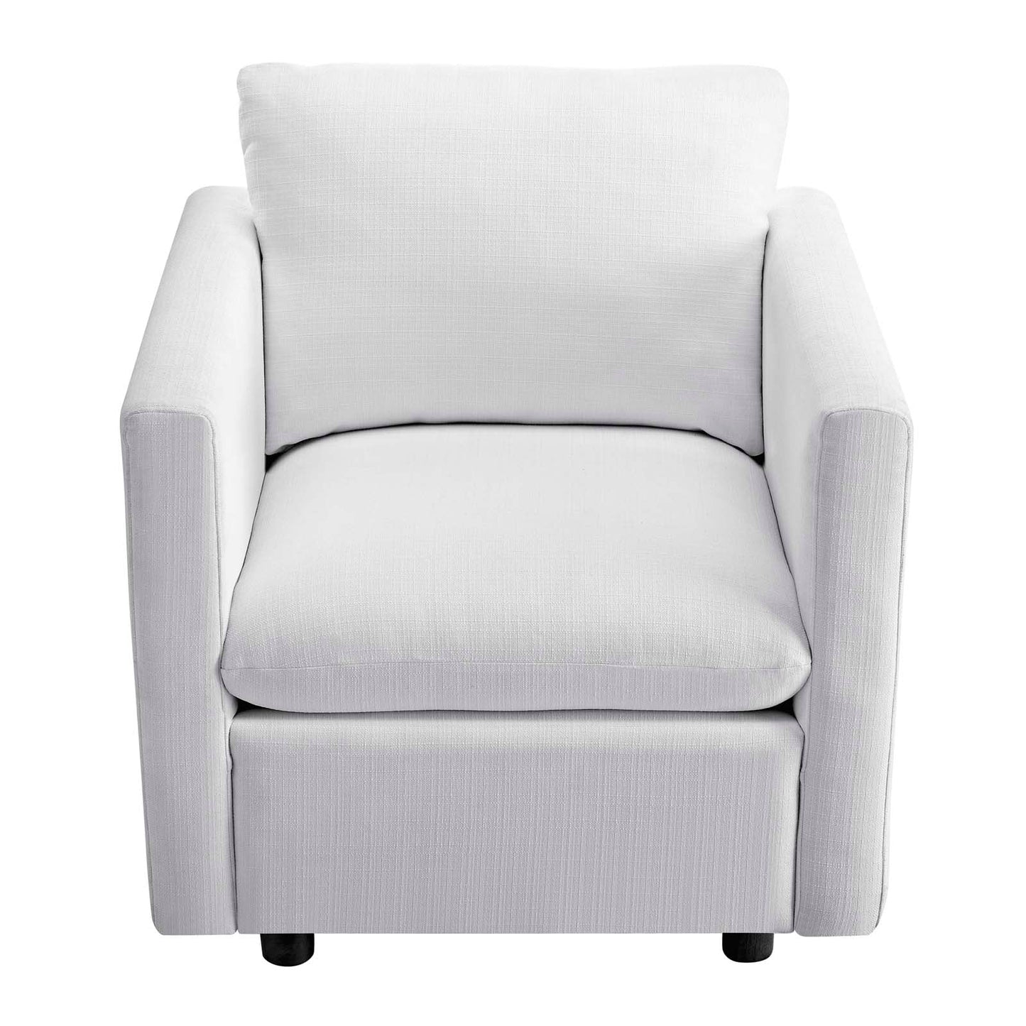 Activate Upholstered Fabric Armchair White EEI-3045-WHI