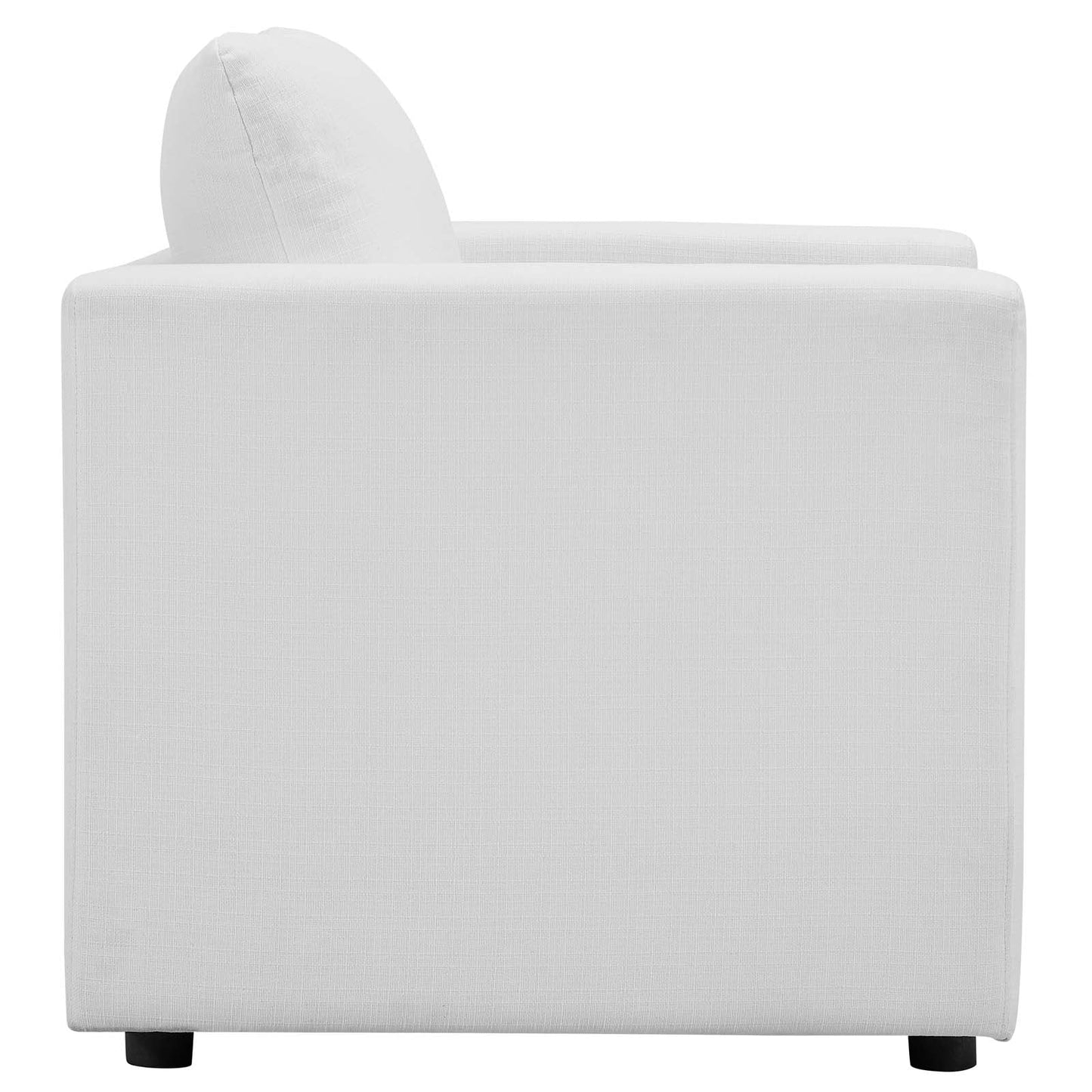 Activate Upholstered Fabric Armchair White EEI-3045-WHI